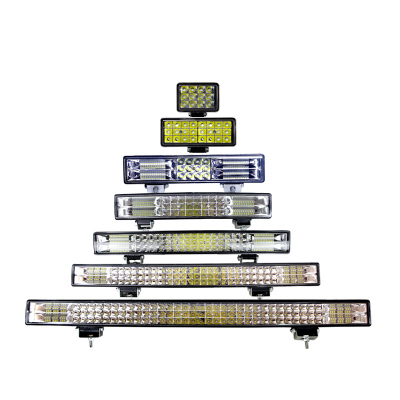 汽车led长条灯射灯12v24v防水超亮中网三排货车灯强光改装