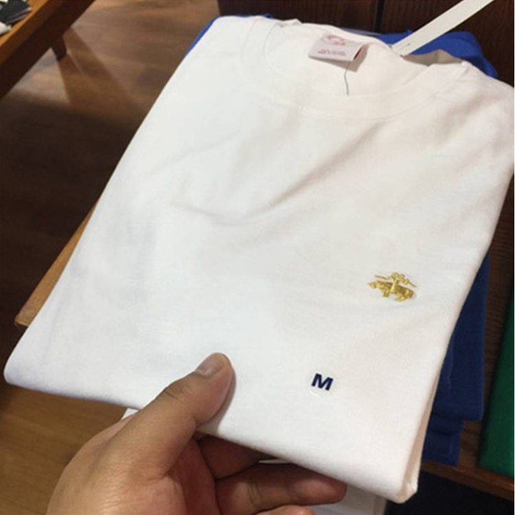 正品代购Brooks Brothers/布克兄弟短袖T恤男纯色圆领打底POLO衫