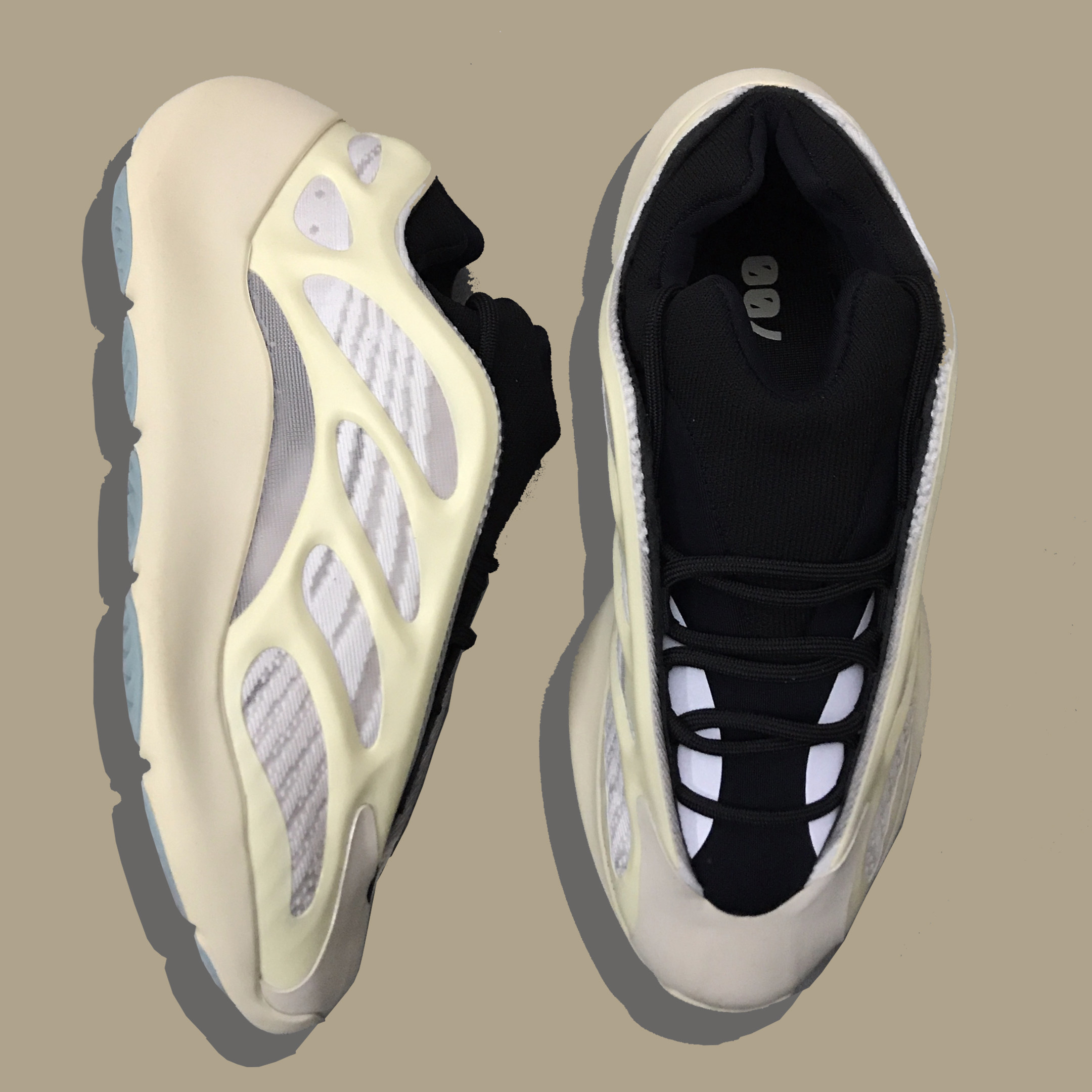 diaoyeezy帝奥椰子700v3真爆夜光骨架情侣运动单鞋