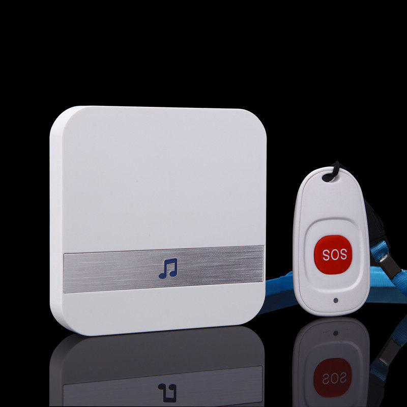 老人呼叫器家用无线遥控远距离求助门铃病人应急呼唤响铃器 防水