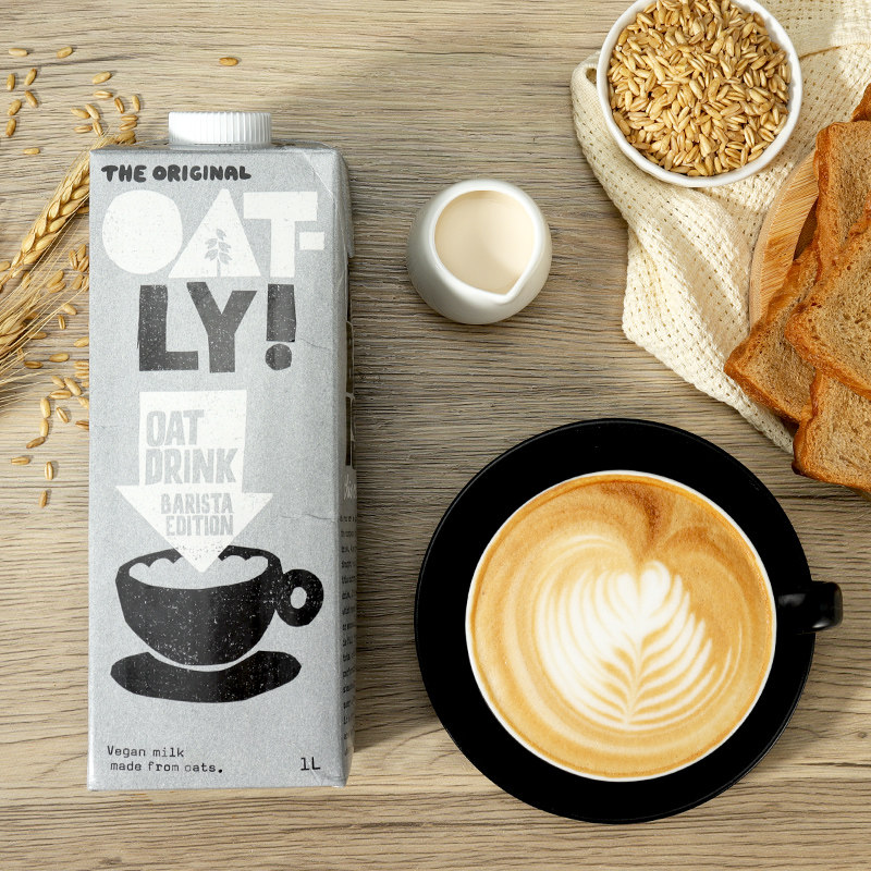 oatly麦力咖啡大师燕麦谷物饮料原味添加蔗糖植物蛋白饮料