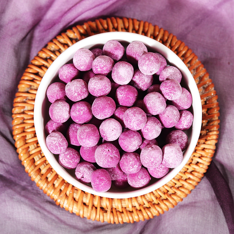小芋圆紫薯台湾手工纯色迷你小圆圆子800g芋圆汤圆