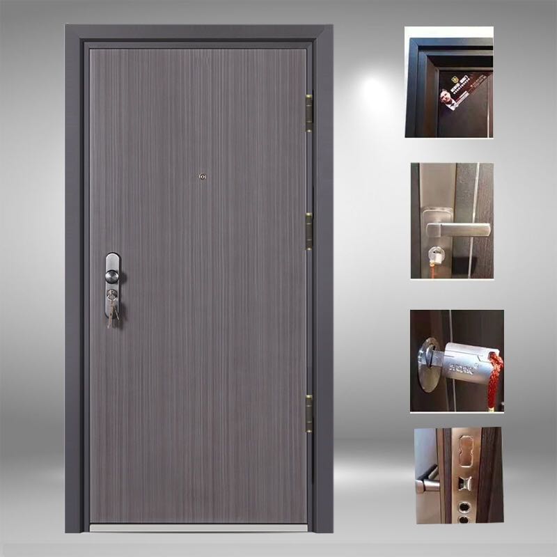 新款平板简约时尚甲级防盗门家用安全入户智能进户门