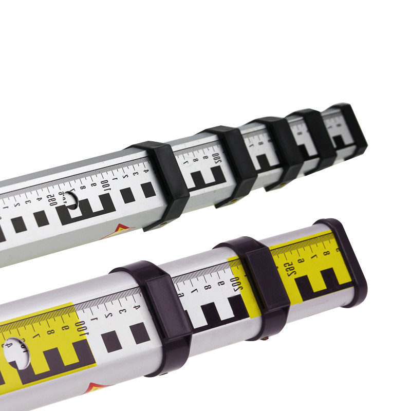 水准仪 测量塔 铝合金标尺 5米塔尺双面可伸缩刻度标尺 测量工具