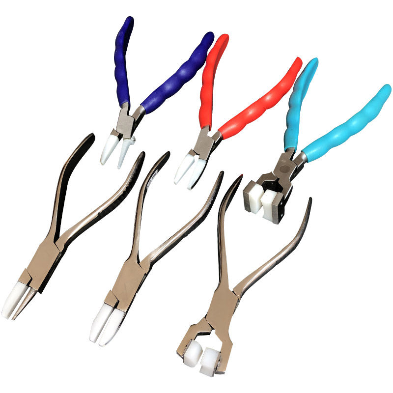 平口钳子手工尼龙平口钳圆嘴钳平塑料首饰绕线其它夹持类工具