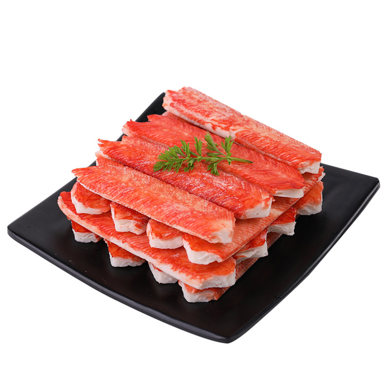蟹柳1000gv型蟹肉蟹足棒鱼蟹肉棒蟹棒海鲜寿司沙拉火锅食材