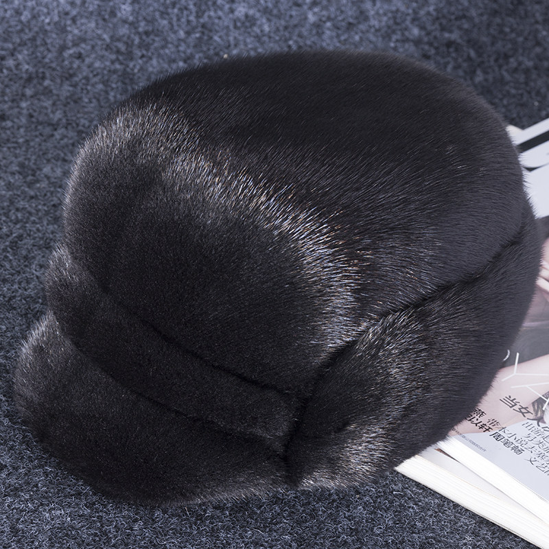 帽子貂皮男整地主新疆皮草真皮中老年帽子