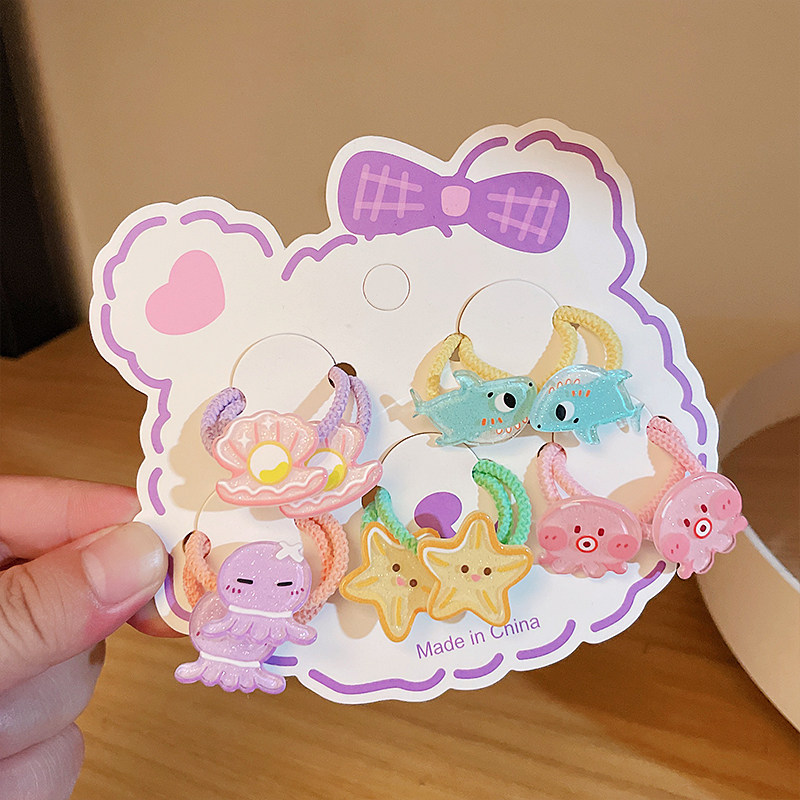 儿童扎头发发圈不伤发小动动物头绳卡通可爱发饰