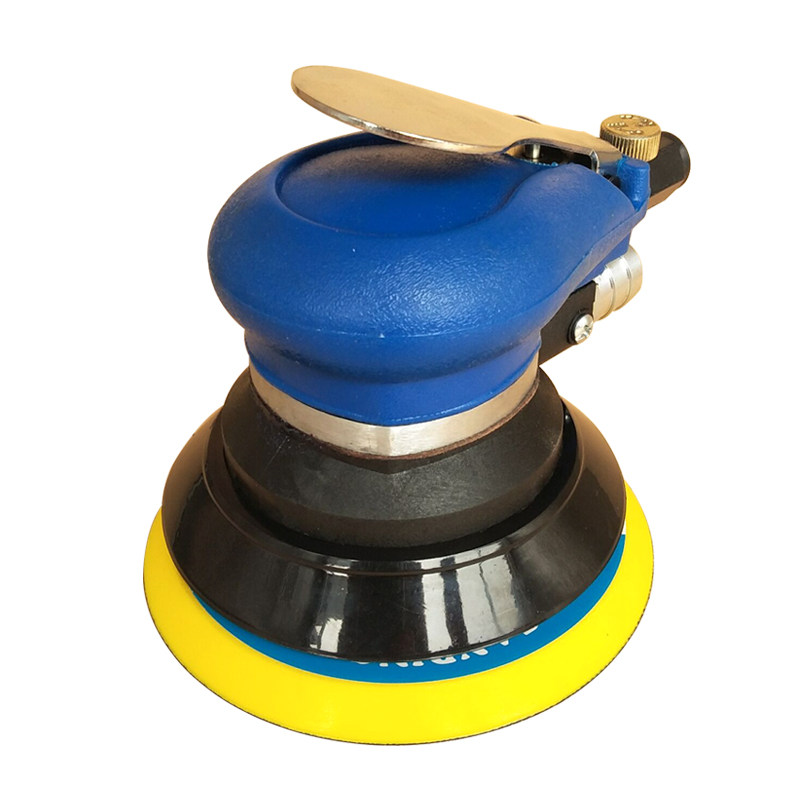 气动无尘干磨机5寸6孔磨灰机汽车钣金腻子漆面气动磨光机