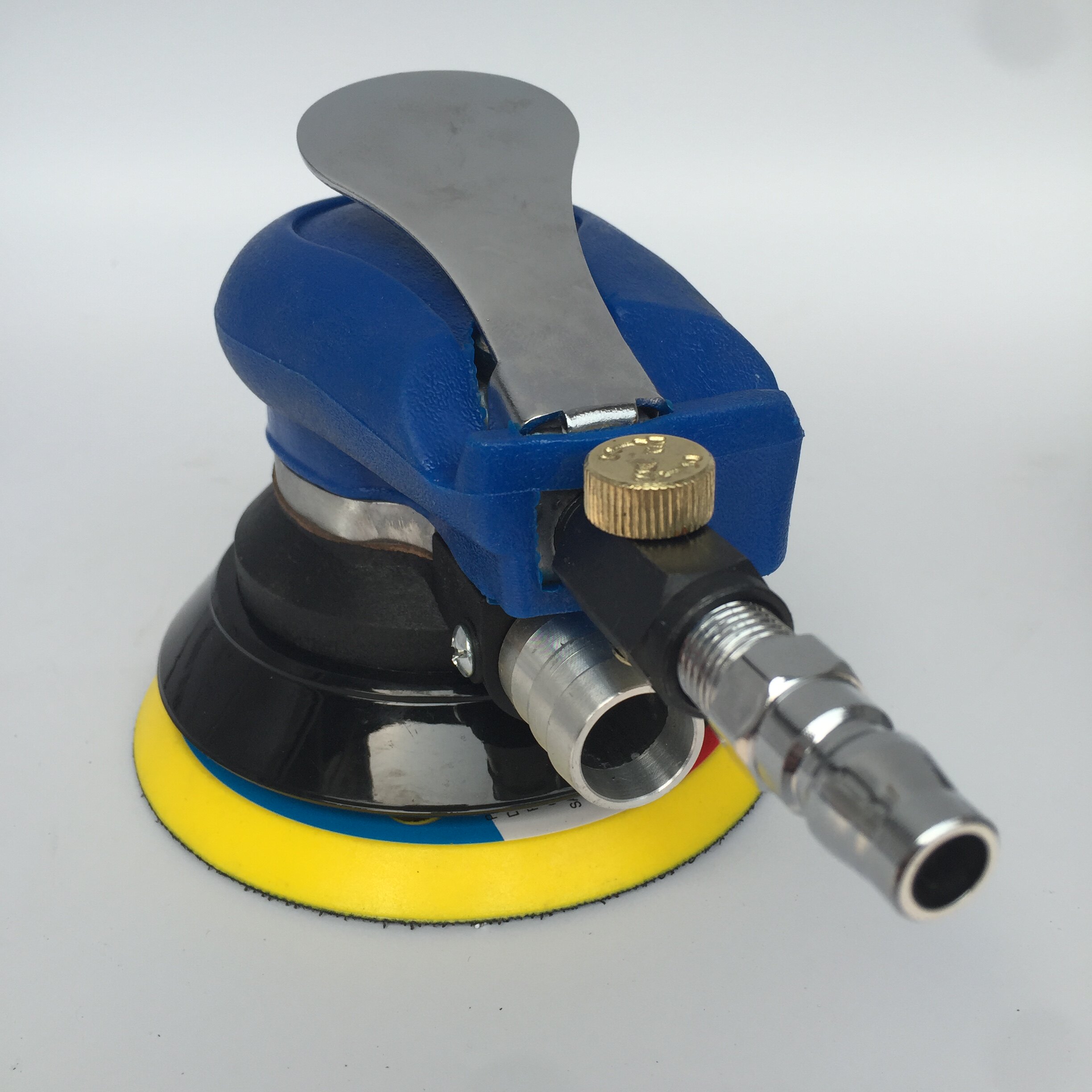 气动无尘干磨机5寸6孔磨灰机汽车钣金腻子漆面气动磨光机