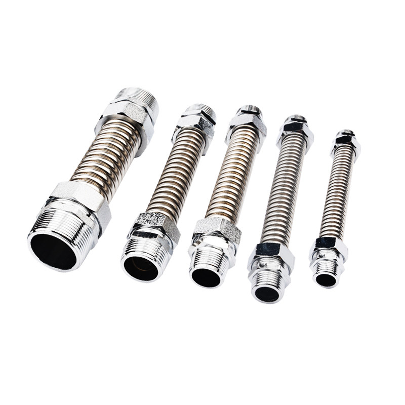 铁头304不锈钢空调波纹管风机盘管中央金属软管6分dn20405065