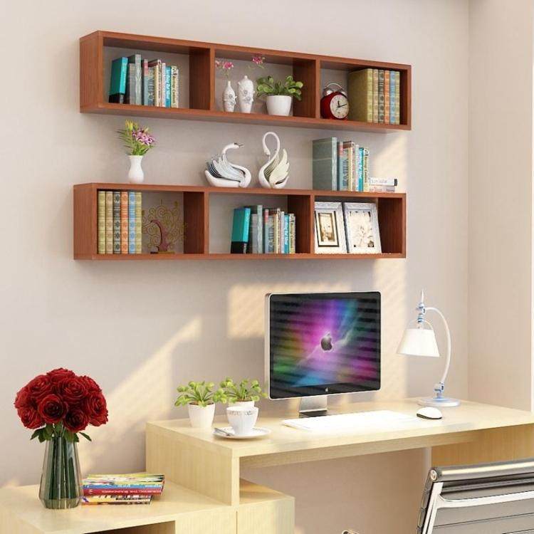 墙上创意置物架吊柜壁柜挂柜简约现代卧室书房吊柜