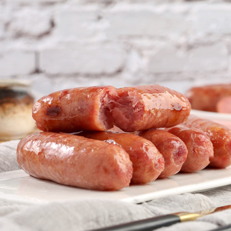 齐汇士林烤肠热狗冷冻香肠火腿肠猪肉肠批70g香肠