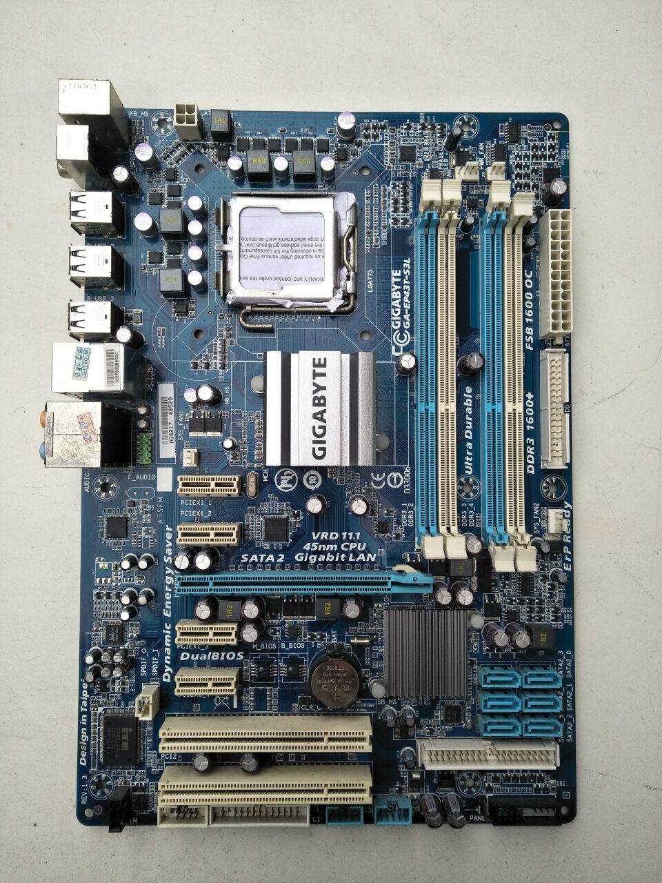 技嘉ga-ep43t-s3les3gga-p43t-ud3l独显ddr3775针主板