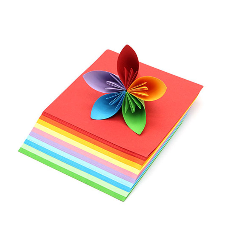 彩色折纸儿童手工diy制作立体折纸幼儿园3-6岁宝宝趣味剪纸书印花剪纸