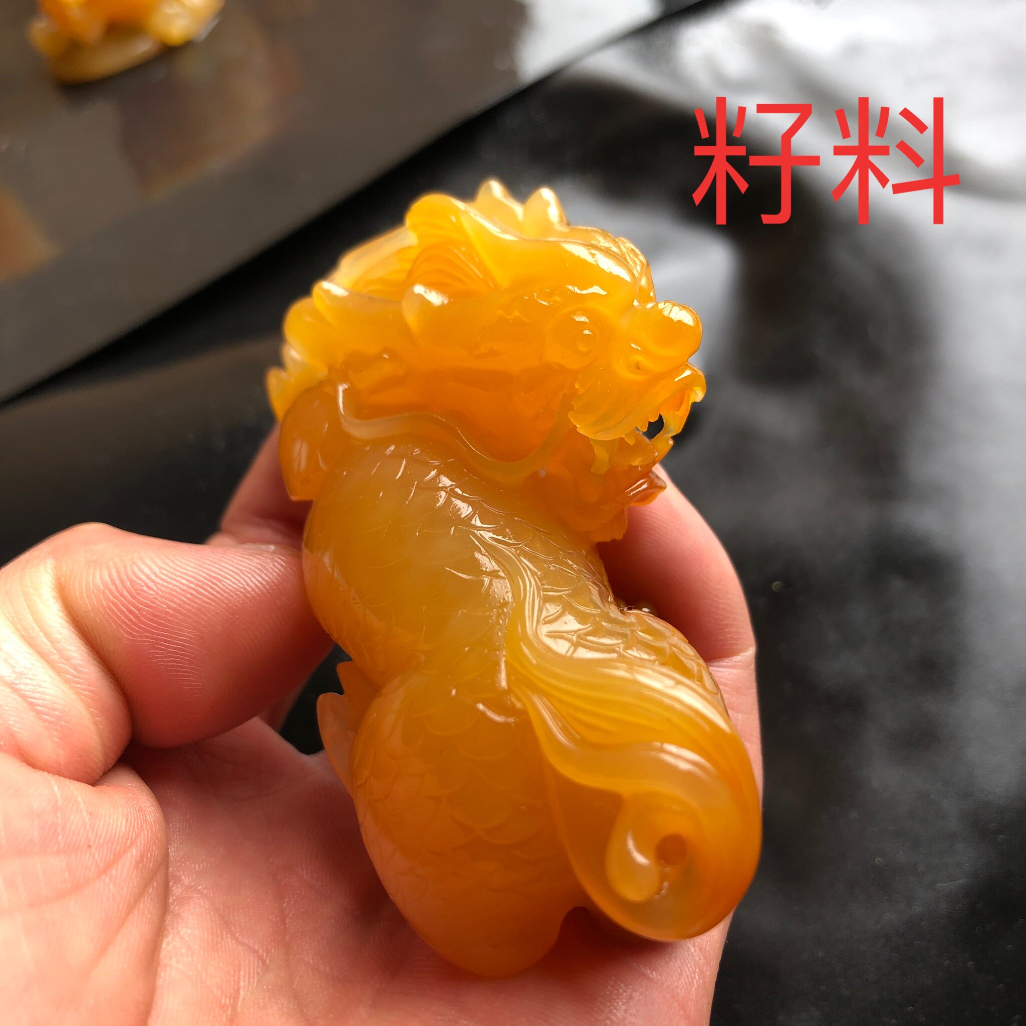 云南天然龙陵黄龙玉貔貅麒麟瑞兽招财手把件籽料小摆件随身手把件