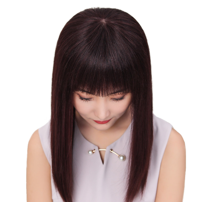 假发女士真人长直中长发套假头修脸时尚圆脸日常整顶假发