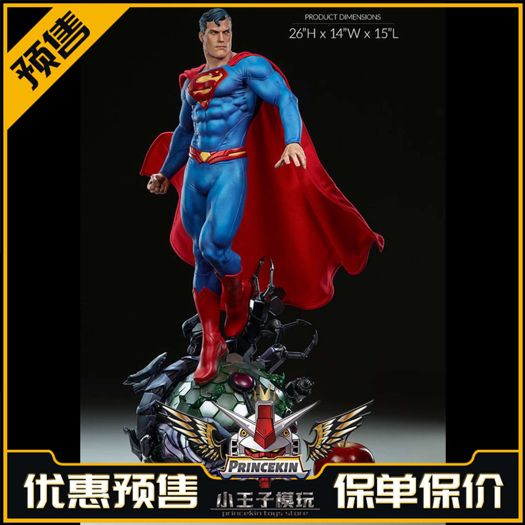 预售sideshowsupermandc漫画超人300537限量雕像手办