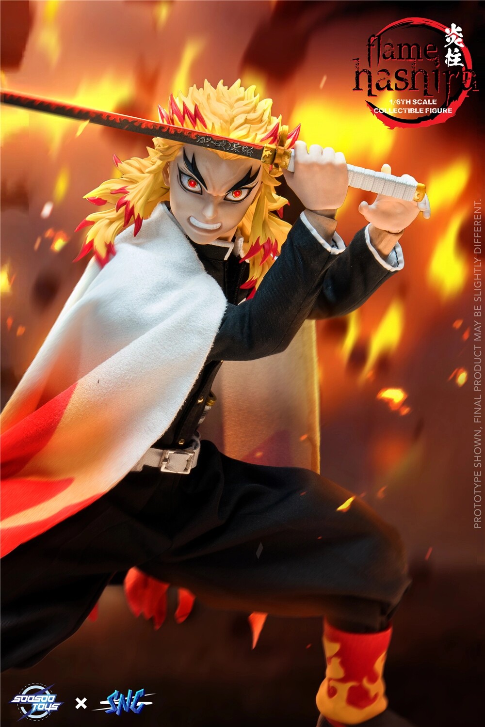 杏寿炼狱炎柱之刃鬼灭预售snc特典雕送三头手办