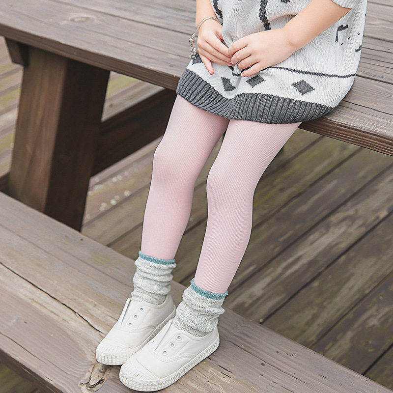 宝宝袜子春秋秋季舞蹈糖果色打底底裤女童白色儿童袜子(0-16岁)