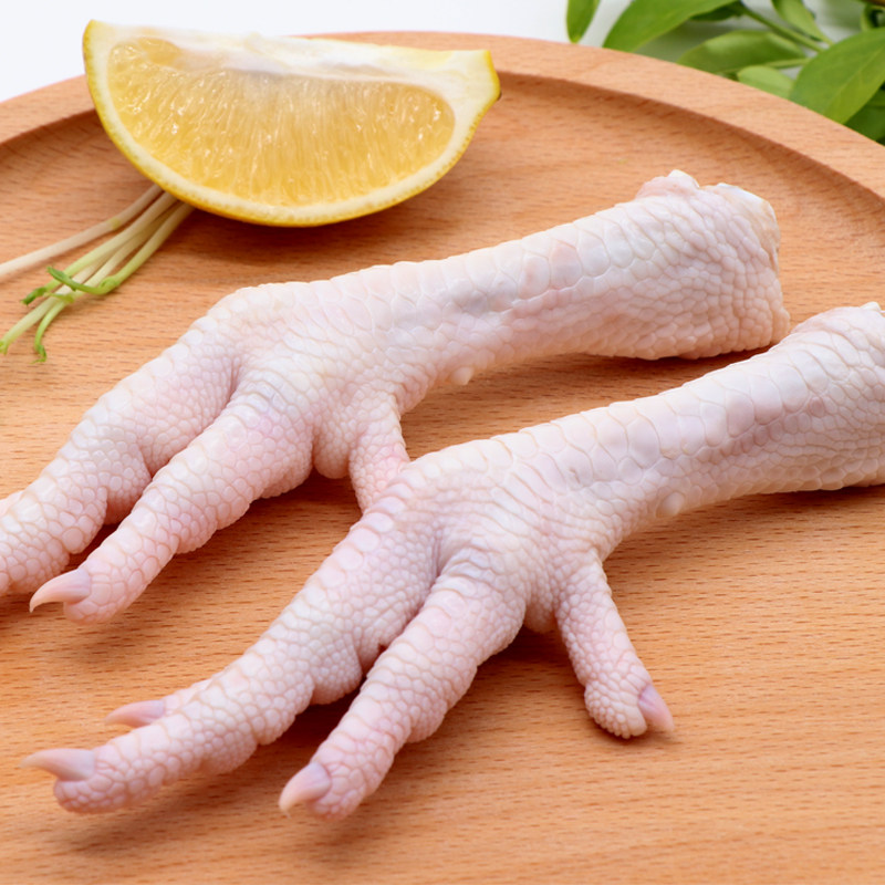 生鲜春雪鸡爪冷冻2斤新鲜清真凤爪卤鸡鸡脚生鸡肉
