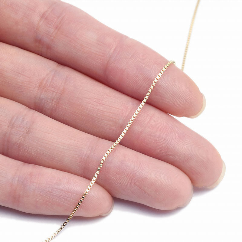 日本10k金黄金黄金手链首饰手饰盒子链盒仔链手饰