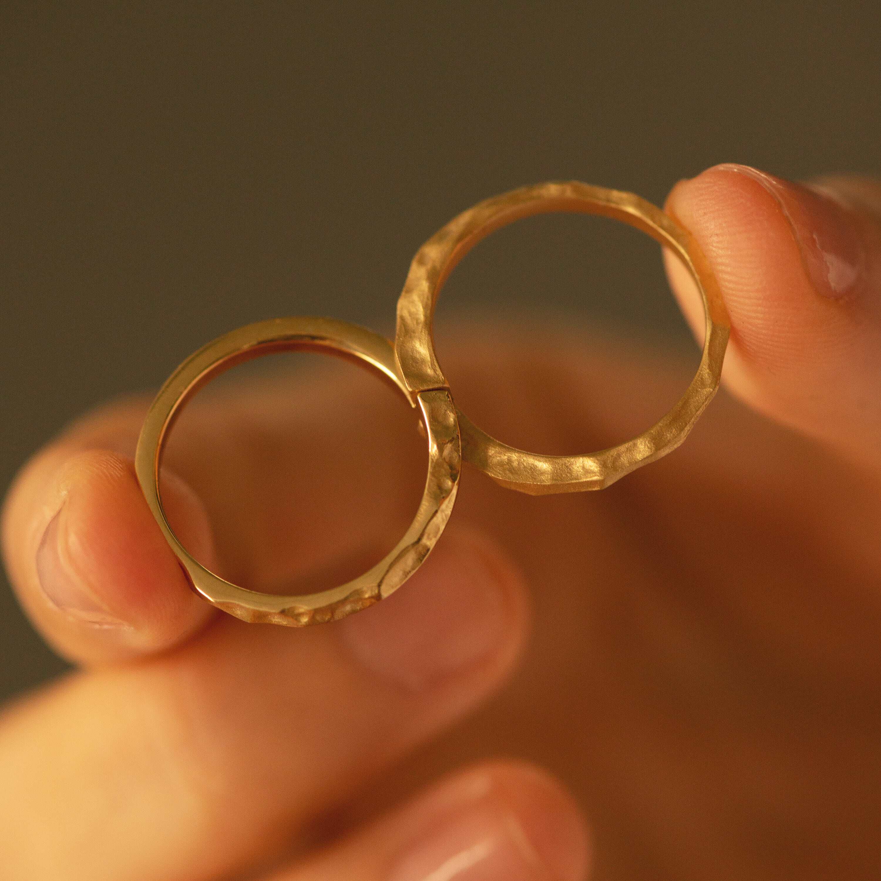 戒指supercustom定婚18k黄金情侣结婚告白定制爱无手饰
