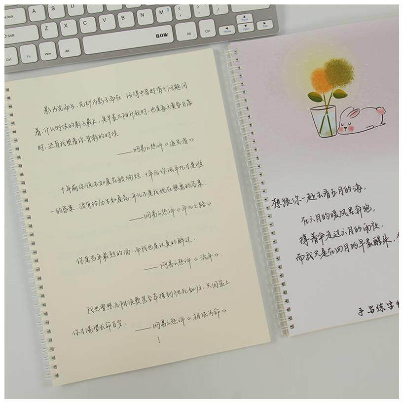 练字本成年手写字帖女生抖音神仙字体漂亮文艺行楷清新高中生速成