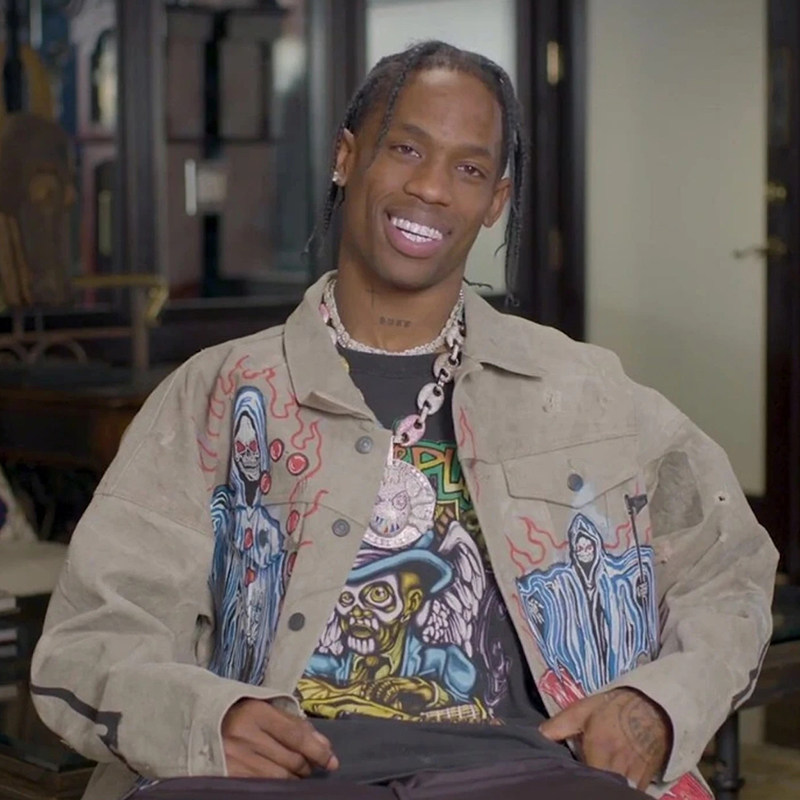 travisscottcactusjackwalkingintoclarksdale古着短袖t恤