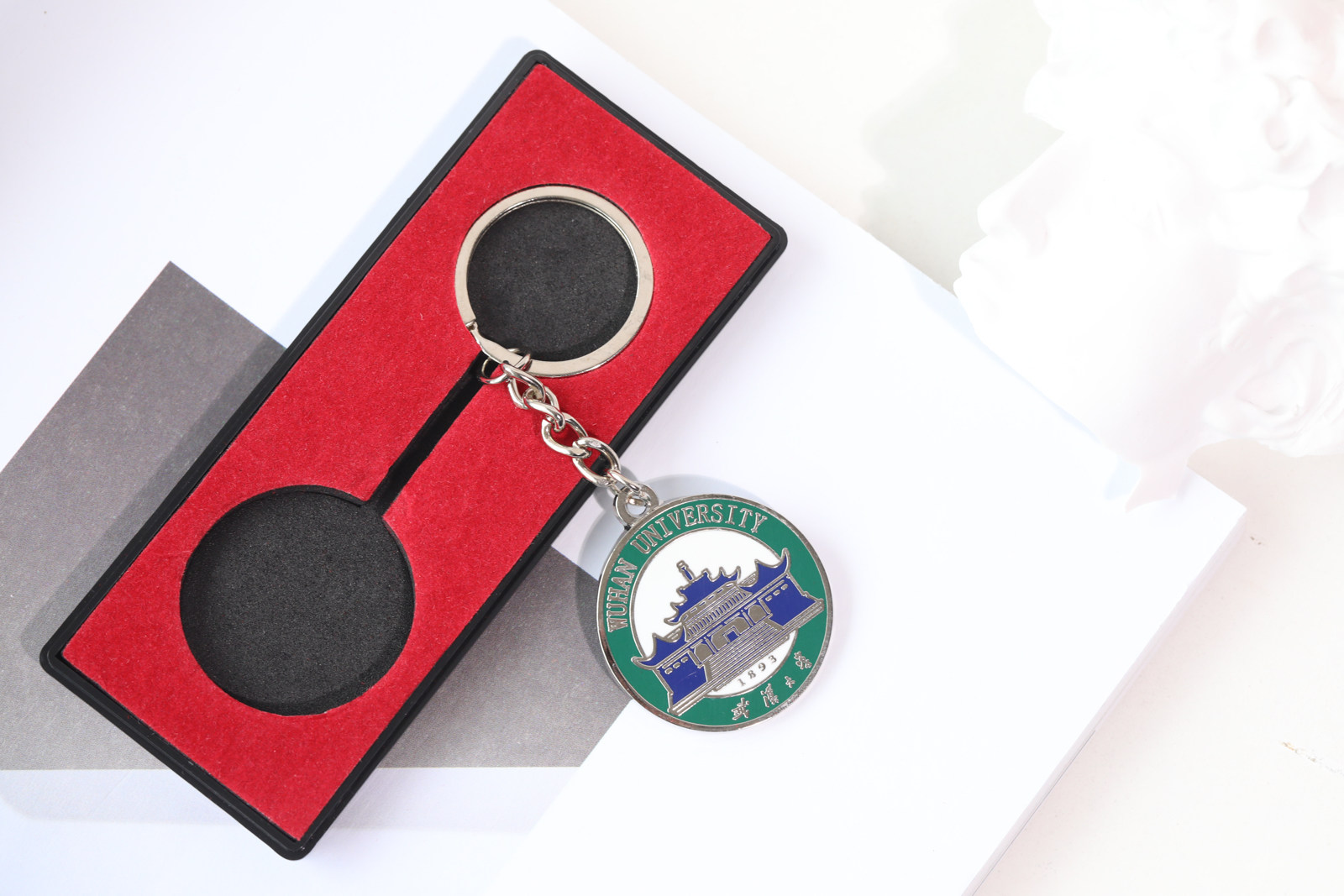 武汉大学钥匙扣武大纪念品校徽钥匙扣