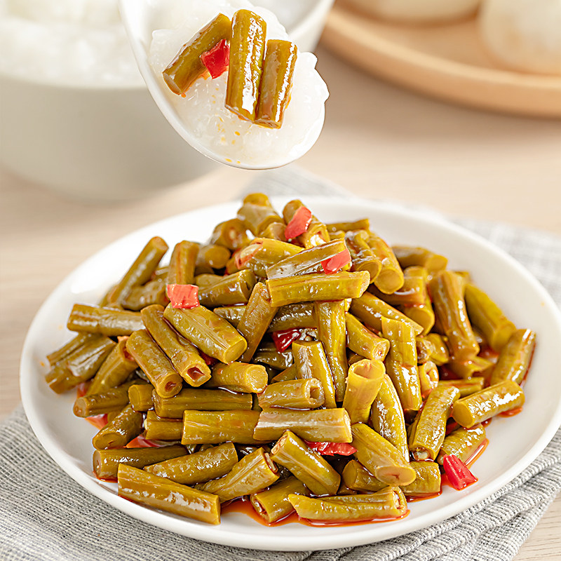 豇豆李记乐宝红油100gx10下饭豆角四川特产搭配腌制