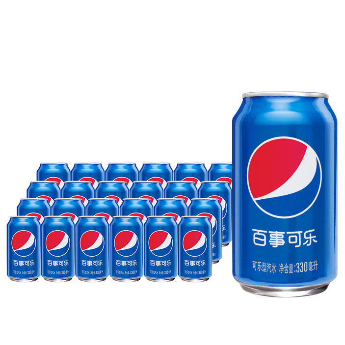 百事可乐夏季网红可乐汽水饮料碳酸听装爱心330ml碳酸饮料