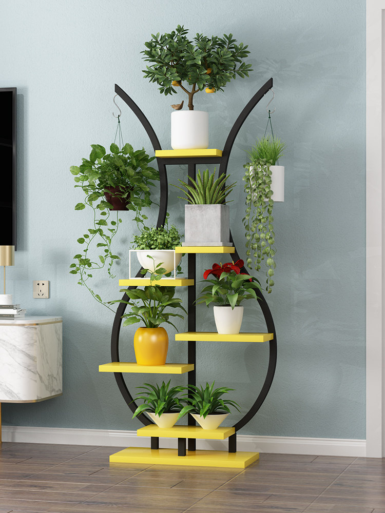 绿萝花架置物架阳台花架子落地式多层现代简约客厅室内多肉花盆架