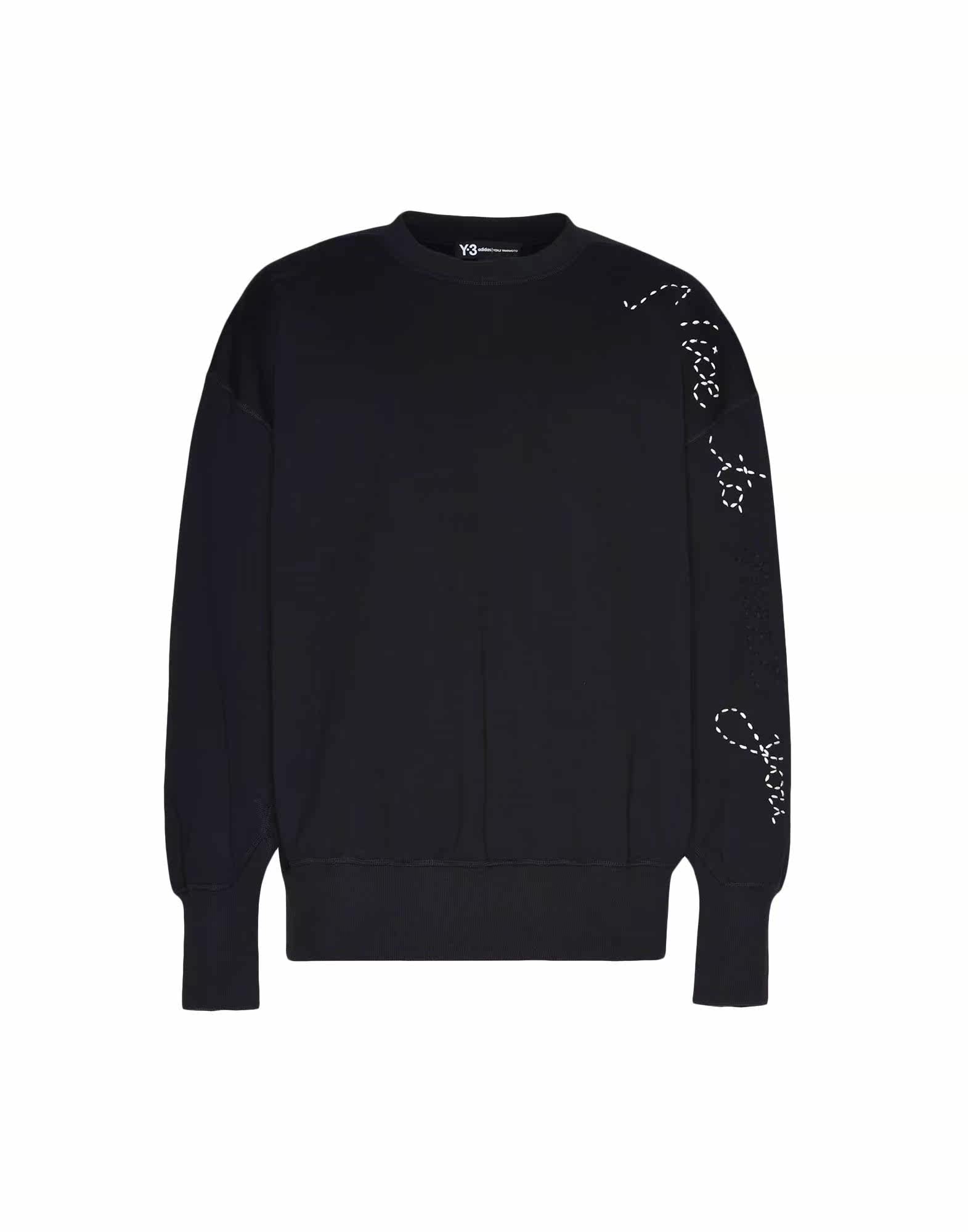 小胖正品y3秋冬y-3sashikoslogansweater运动卫衣