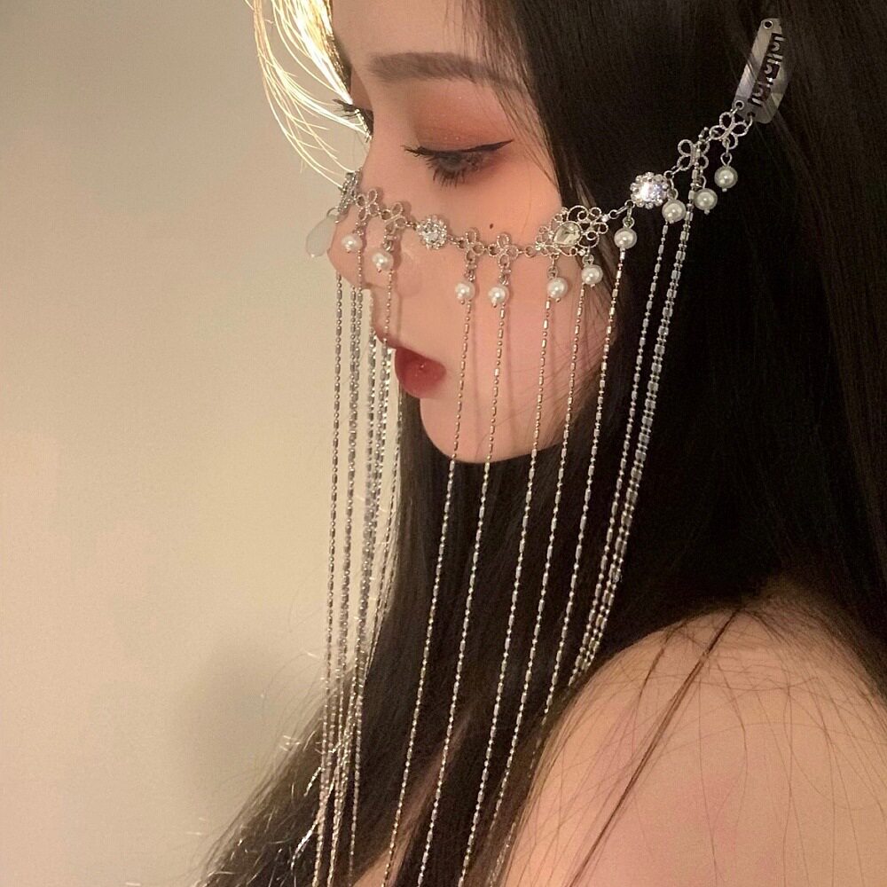 古装面帘古风遮脸汉服发饰女超仙气