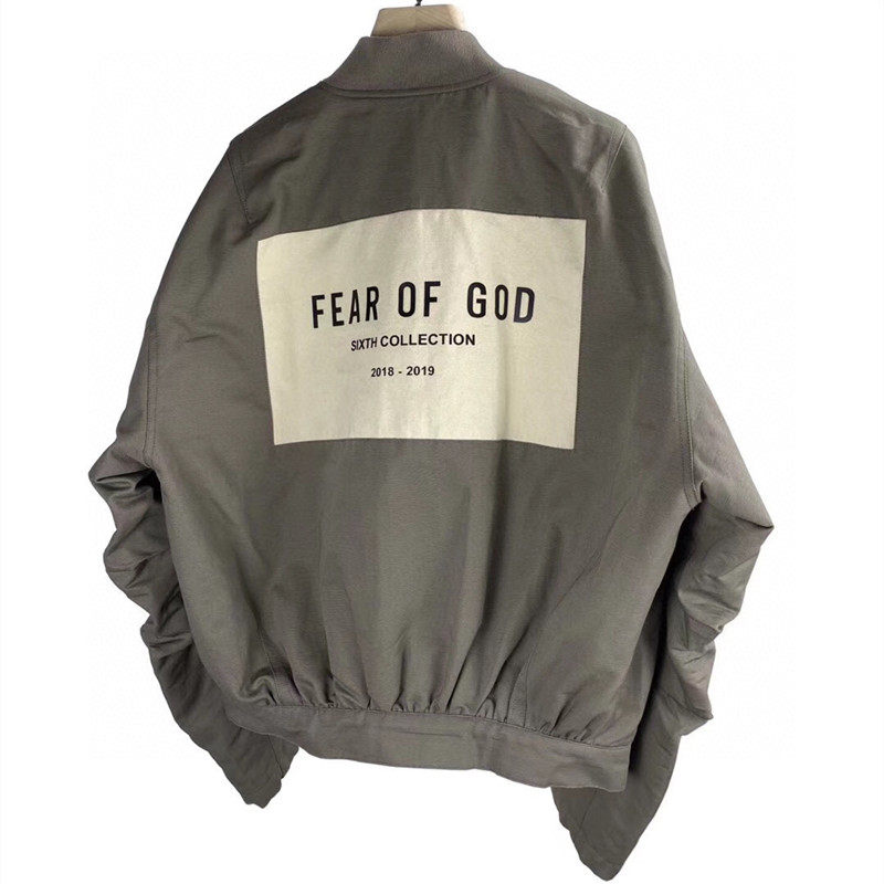 fog棉服夹克宽松欧美飞行员高街fog贴布6th夹克