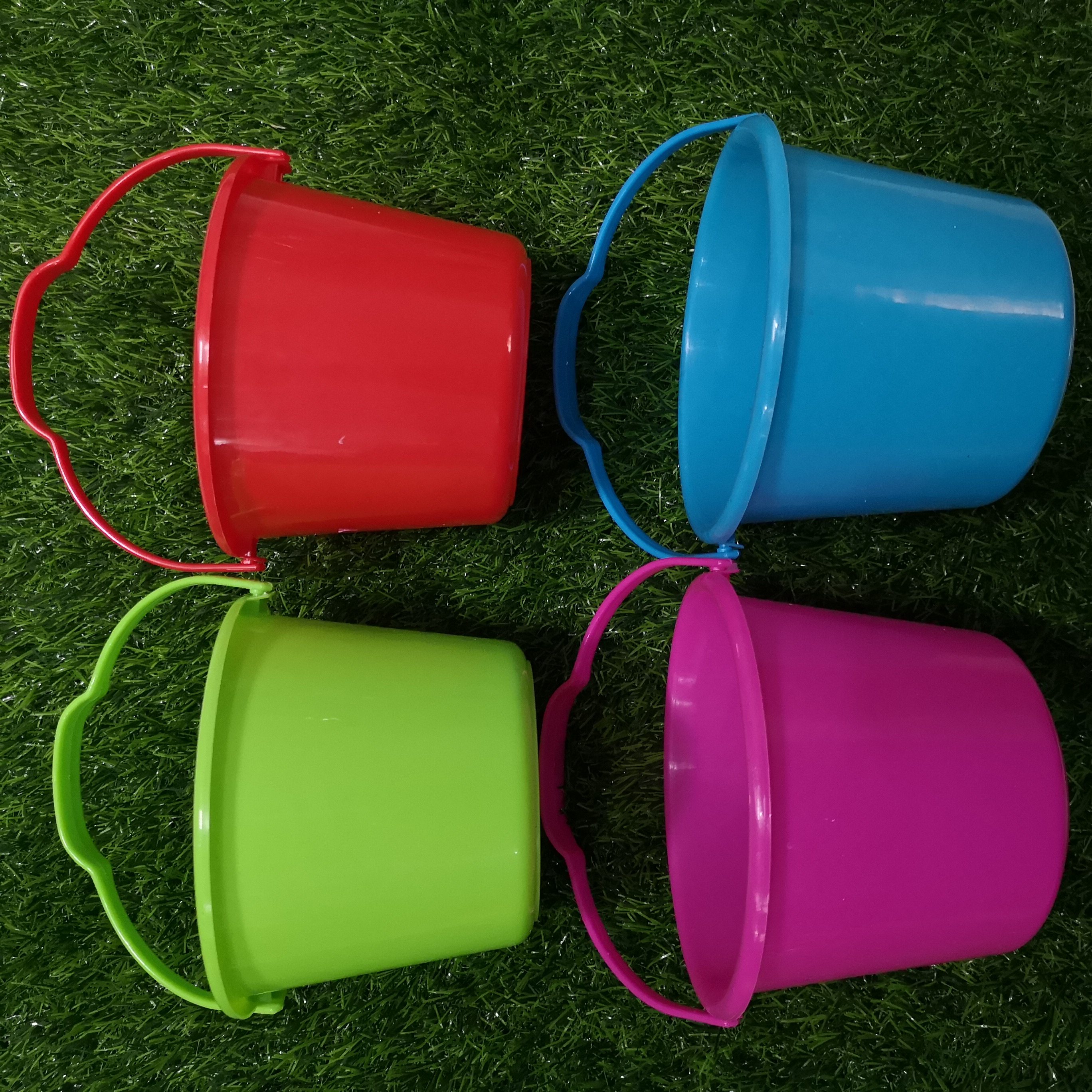 沙滩2019儿童桶小水桶彩色小桶过家家玩具夏季戏水