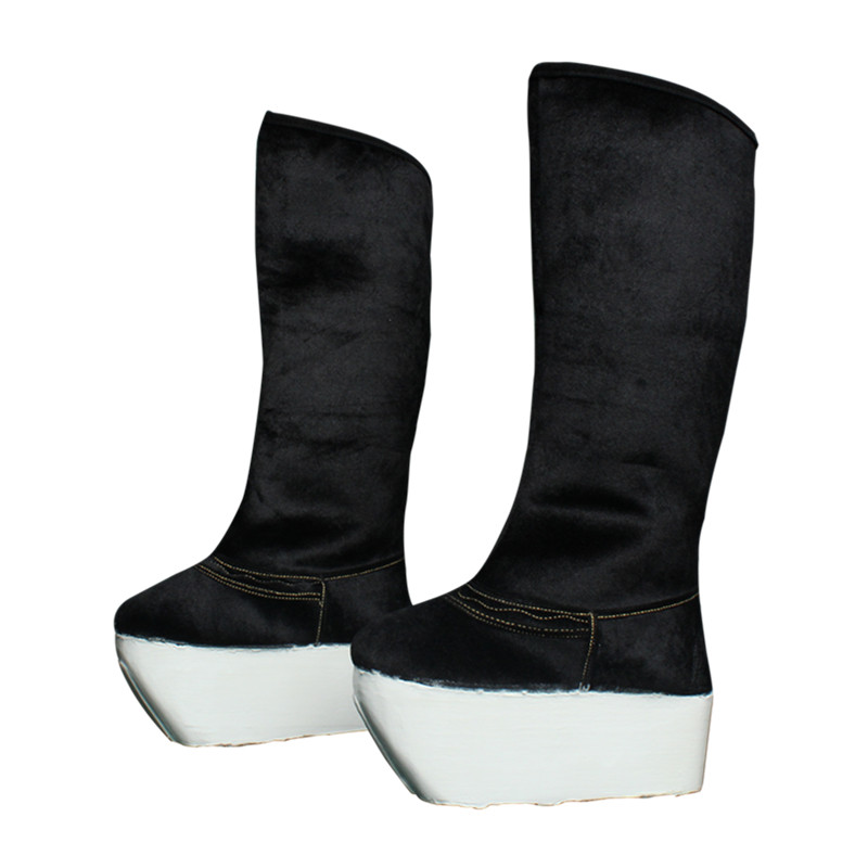 戏曲官靴京剧越剧演出小生武生高靴古装清朝高帮鞋