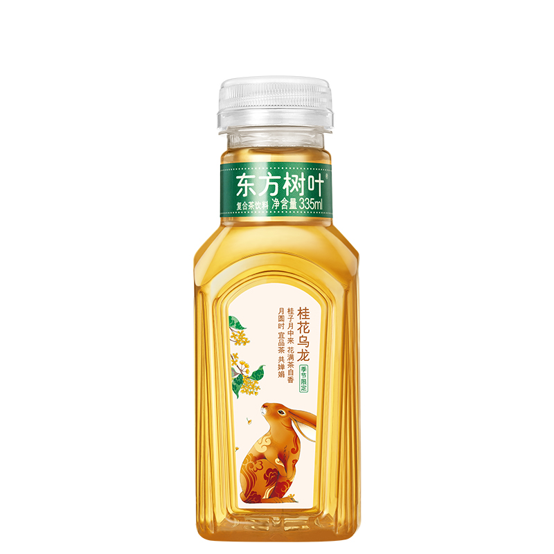 东方树叶桂花乌龙无糖茶饮料335ml15瓶