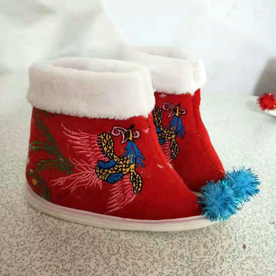 神像供奉鞋神仙鞋观音鞋菩萨老母凤鞋刺绣鞋泰山奶奶妈祖寺庙家庭