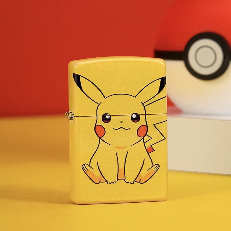 zippo皮卡丘宝可梦联名芝宝正版打火机正品男朋友礼物zippo