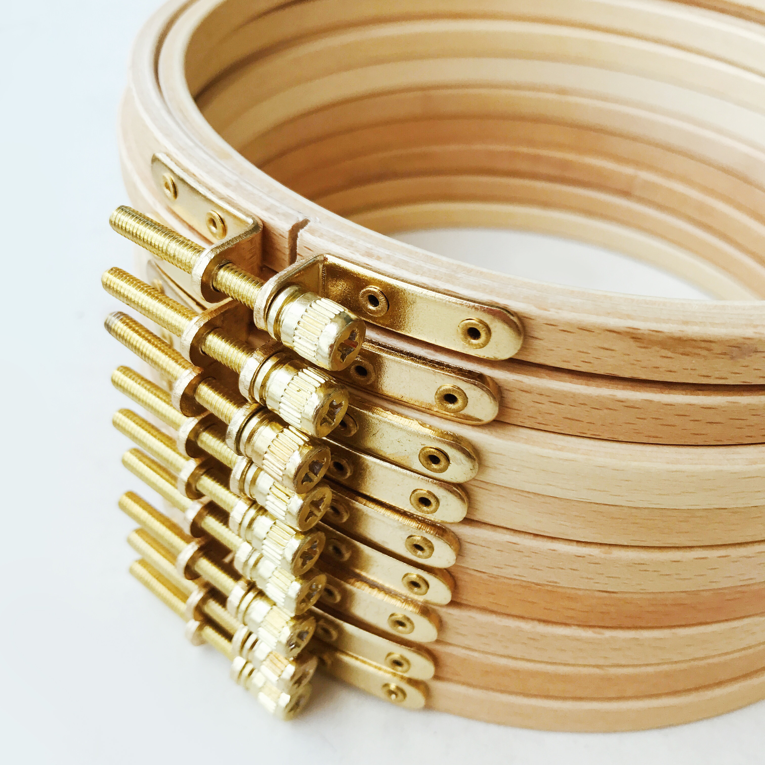 一个美丽丽的实木榉木绣绷绣架绣撑刺绣工具绣绷