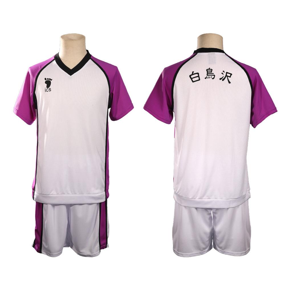 排球少年队服白鸟泽学园cos服牛岛若利t恤球服动漫周边套装衣服男