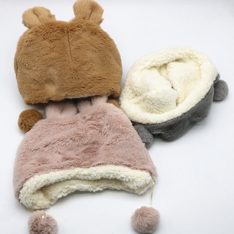 帽子儿童加绒保暖男童护耳秋冬宝宝耳朵加厚帽子