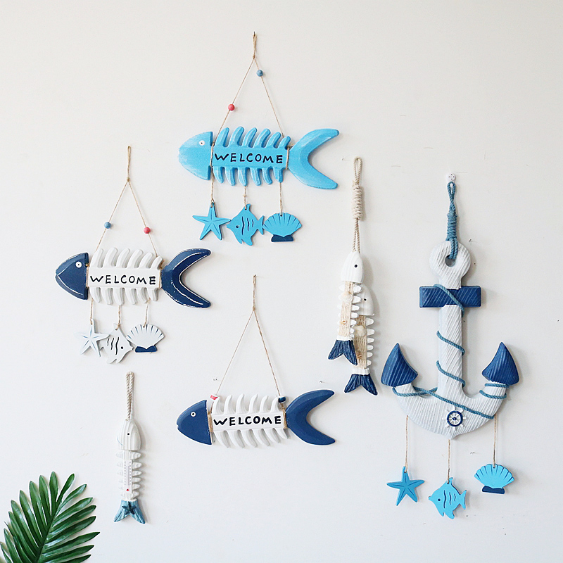 挂饰地中海海洋主题幼儿园麻绳吊饰走廊装饰挂件壁饰