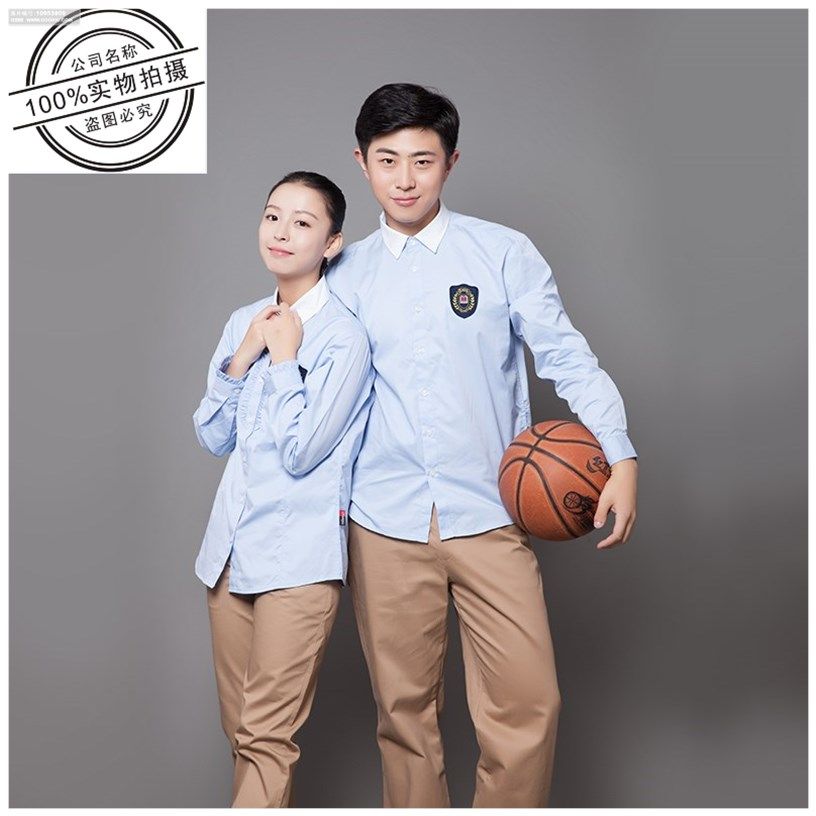 校服校园金鸟宁波市统一一款中学长袖衬衫套装校服