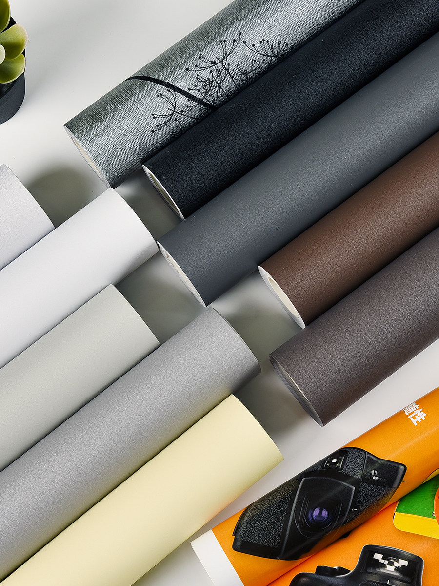 柜子家具翻新贴纸衣柜桌面柜门防水防潮纯色家具贴