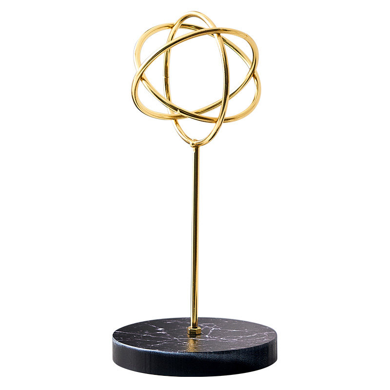 北欧轻奢高档现代艺术桌面摆件金属铁艺立体几何工艺品摆件