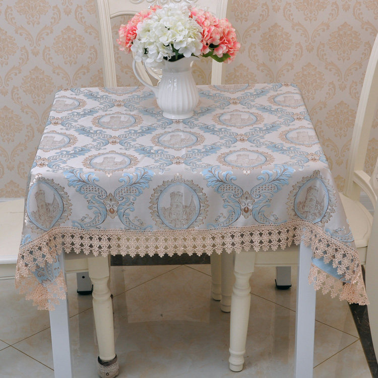 方桌桌布布艺四方桌布棉麻正方形茶几桌布欧式家用八仙桌麻将桌布