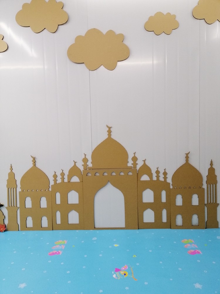 城堡宫殿纸板创意环创手工diy幼儿园教室布置手工创意粘贴类